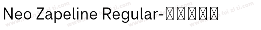 Neo Zapeline Regular字体转换
